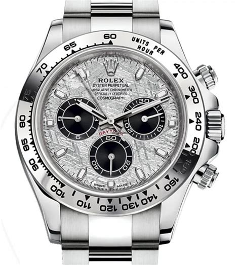 rolex daytona grey face|rolex daytona white gold meteorite.